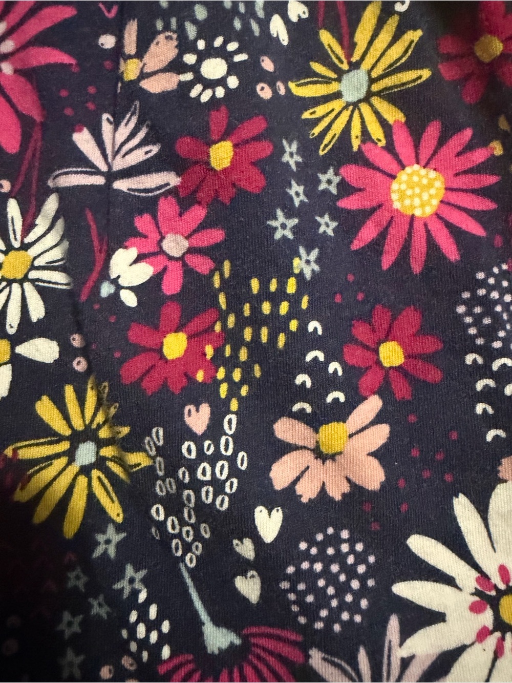Carters - Navy Floral Long-Sleeve Twirl Dress - Size 4T - Picture 3 of 5